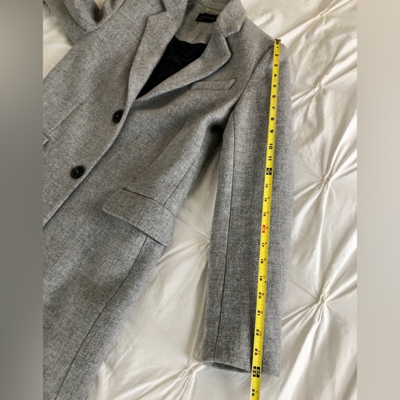 Zara Classic Two Button Gray Coat Size S - Picture 8 of 9